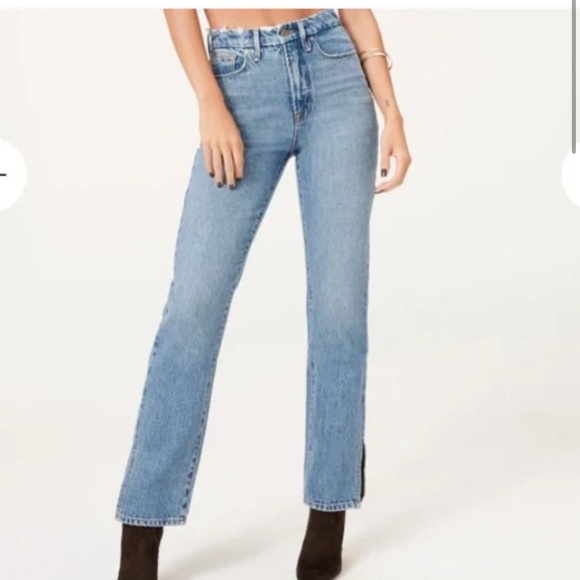 Good American Good Boy Twisted Slit Jeans Sz 8 / 29 - Picture 3 of 11